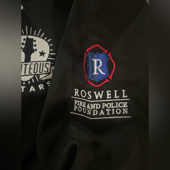 Roswell GA Fire & Police Departments Foundation Righteous Guitars Jacket Lg NEW - Picture 5 of 10